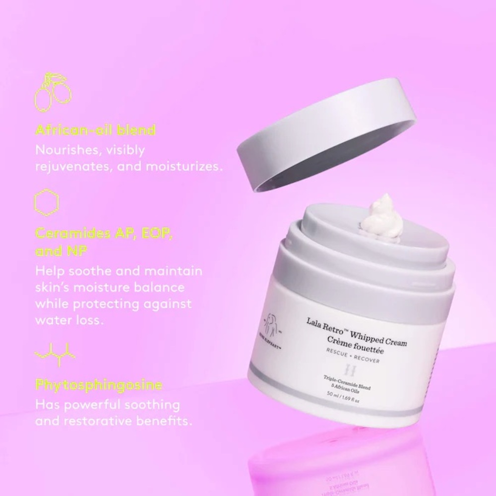 Drunk Elephant Lala Retro Nourishing Whipped Moisturizer NIB